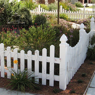 Pixley wholesale vinyl fence in white picket.